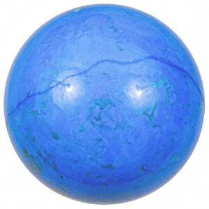 Sphère en howlite teintée bleu - 4 cm